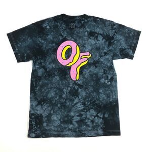 Odd Future Donut Logo OF Black Tie Dye Tee T Shirt Streetwear Size Small S B1